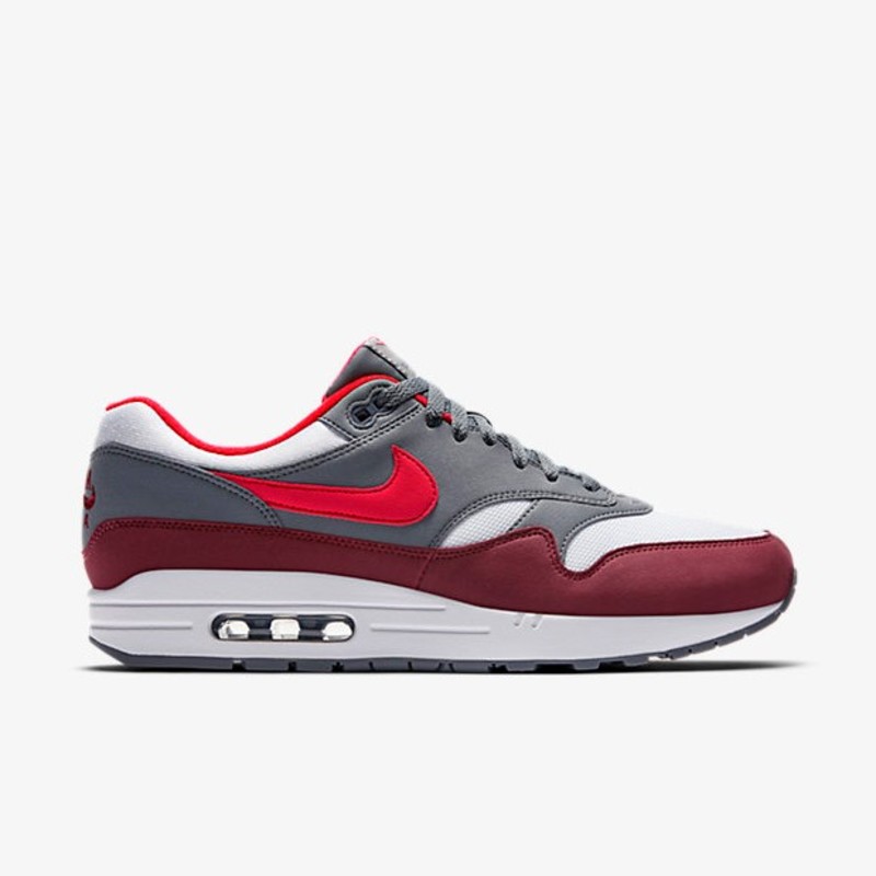 Nike air max 1 university red hot sale cool grey